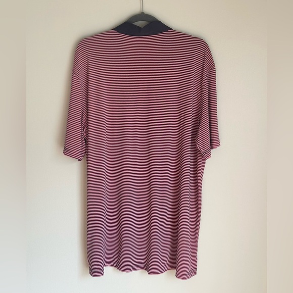 Southern Point Co XXL Short Sleeve Polo Shirt Stretch Golf Stripes Men Pink Navy - Picture 4 of 8